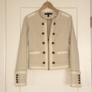 White House Black Market Military Style Fitted Jacket